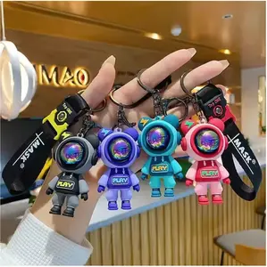 Keychains-Cartoon Lightning Bear /Cute Astronaut Bear Doll Keyring /Bag Pendant Couple Car Keyholder/ Creative Bag Charm Accessories keychains