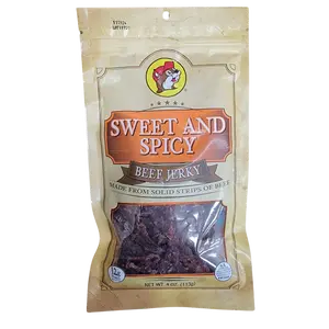 Buc-ee's Sweet and Spicy Beef Jerky- 4oz bag of Robust Flavors, Tender Strips of Protein Packed Savory Meat Snack Food high protein