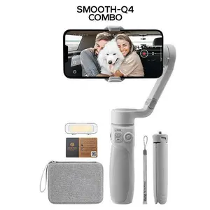 Zhiyun Smooth Q4 Combo Gimbal Stabilizer, Built-in Extension Rod, Portable and Foldable, Vlogging Stabilizer, YouTube TikTok Video