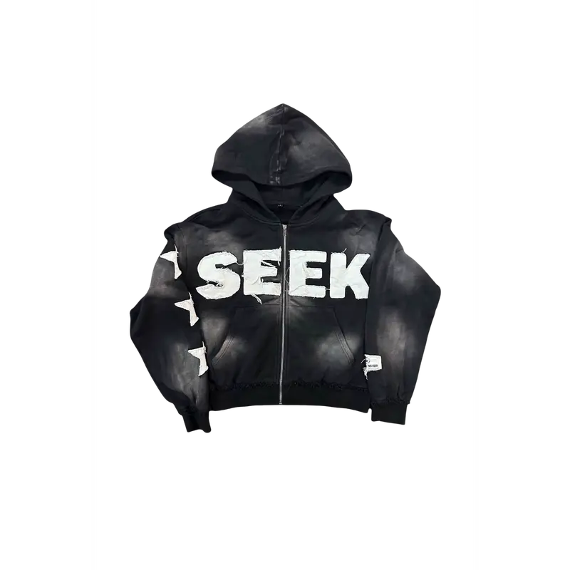 SEEK ZIPUP Unisex Hoodie - TikTok Shop