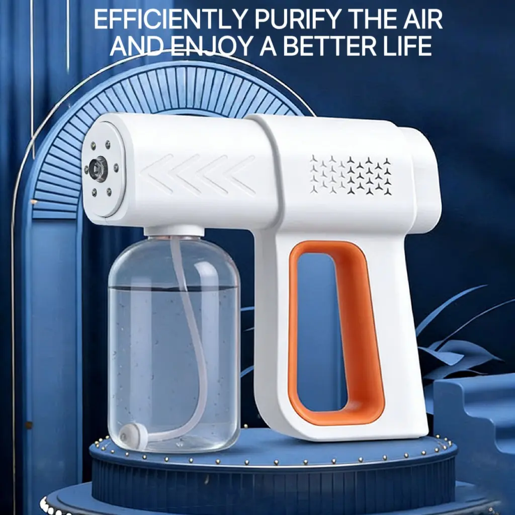 Portable Nanometer Disinfection Sprayer, USB Rechargeable, 380ML Capacity, Multi-Purpose Home Electric Spray, Long Battery Life, Handheld