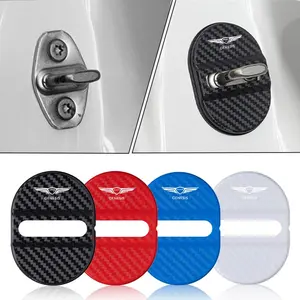 Car Door Lock Cover Protective Waterproof Rust-proof Protector Auto Emblem Styling Accessory For Genesis EQ900 G70 G80 G90 GV60 GV70 GV80 GV90 Mint
