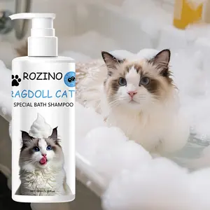 100ml Special Bath Shampoo for Ragdoll Cats, gentle cleaning, cares for cat's skin, makes fur smooth, easier to bathe
