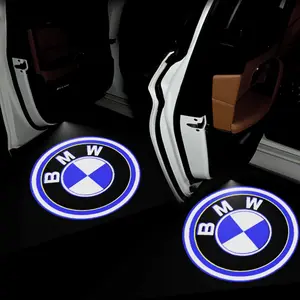 For BMW Auto Goods Accessories 1/2/4pcs Car Logo Welcome Emblem Light Led Door Light Projector Lamp Wireless Laser Projecto