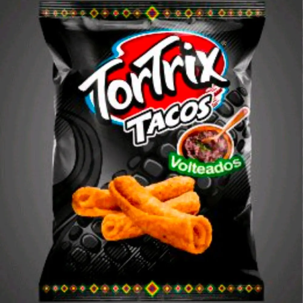 Tortrix Tacos Volteados 35gr Snack and Dessert - 6 Units of Centroamerican Product from Guatemala, Delicious Snack