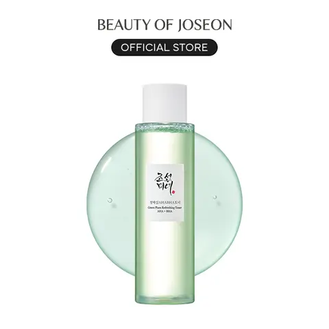 [Beauty of Joseon Official] Green Plum Refreshing Toner : AHA + BHA 150mL | Exfoliant, Smooth Clear Skin, Gentle Salicylic Acid, Minimize Deep Clean Pores, Brighten