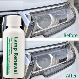 Car Headlight Restoration Repair Liquid, Headlamp Cleaner and Scratch Remover for Clear, Bright Automotive Headlights