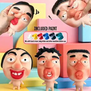 Popping Pimple Squishy  Fast-rebound Squeeze  with Funny Faces for Stress Relief and Fun Personalized Design Ultra-squishy Silicone with Non-Toxic Dye and Durable Tool Perfect Easter Gift, Easter Basket Stuffer, Easter Party Favor toy tiktokshopspringglow