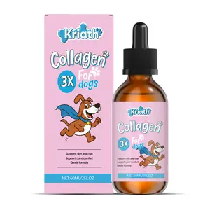 Kriath Dog Collagen Drops, Gentle Formula Supplement for Skin & Coat Care, Joint Support, Daily Canine Wellness
