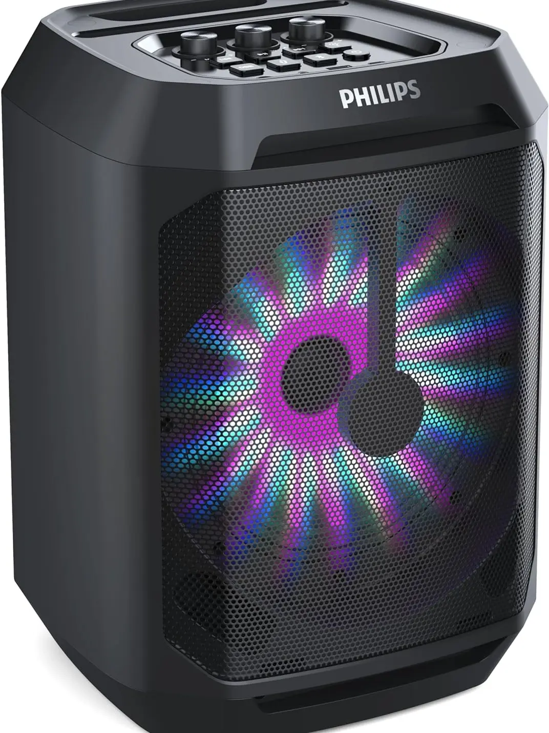 PHILIPS Bluetooth Speaker (30W Portable Audio Device) - Wireless Bluetooth Connection, Plug Compatibility, Dynamic Bass Boost, Karaoke Mode, 7-Hour Battery Life, Adjustable Subwoofer, Speaker Bluetooth