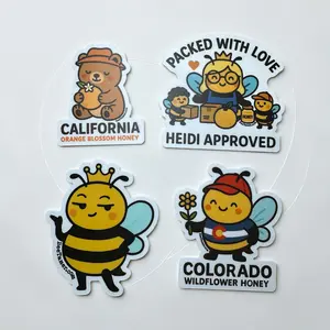 Bee Tamer 4 pack Stickers: Premium, waterproof, fade-resistant. Stick it. Own it. Rule your hive.