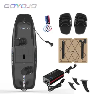 GOYOJO Pro Electric Surfboard Black 15kW Motor 75Ah Battery 45km/h High Speed Jetboard for Casual & Competitive Surfing
