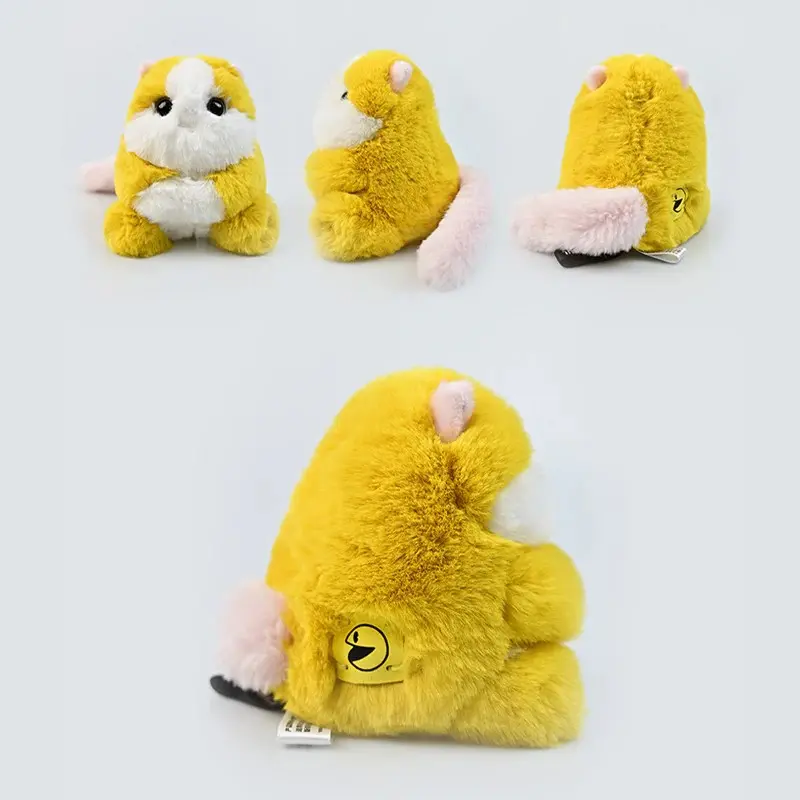 FUFUSOUL Pac-Man Co-branded Series FuDouDou FuFuDou Bubble Cola Scented Plush Toy Limited Edition with Badge Movable Mouth Stuffed Doll for Fans & Gifts