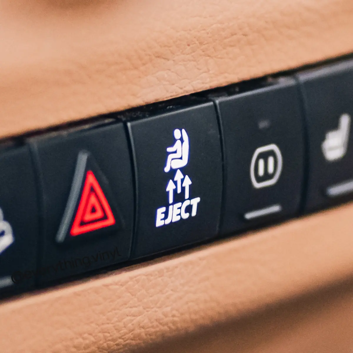 3 size options, Eject blank button decal sticker for blank or empty car buttons