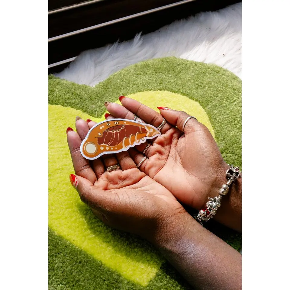 Brown Elf Ear with Jewelry Bookish Sticker