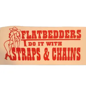 Flatbed Tow Truck Driver 8x4 Vinyl Decal