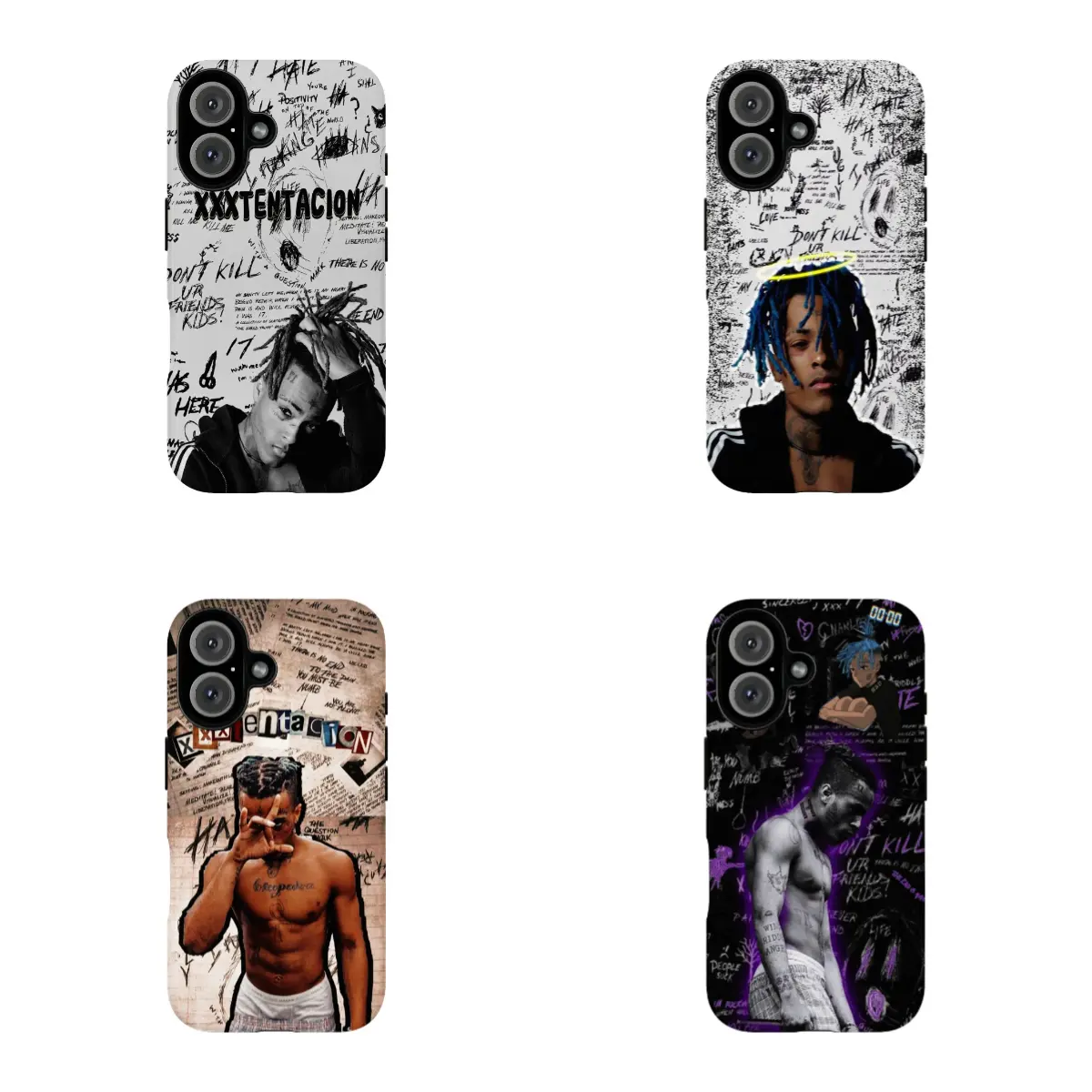 XXXTentacion Protective Smartphone Cases - Handheld Devices & Cellphone Casing Covers for iPhone 12/13/14/15/16/17 ProMax, Pro, Plus, 17 Air - Stylish Accessory Gift for Her/Him