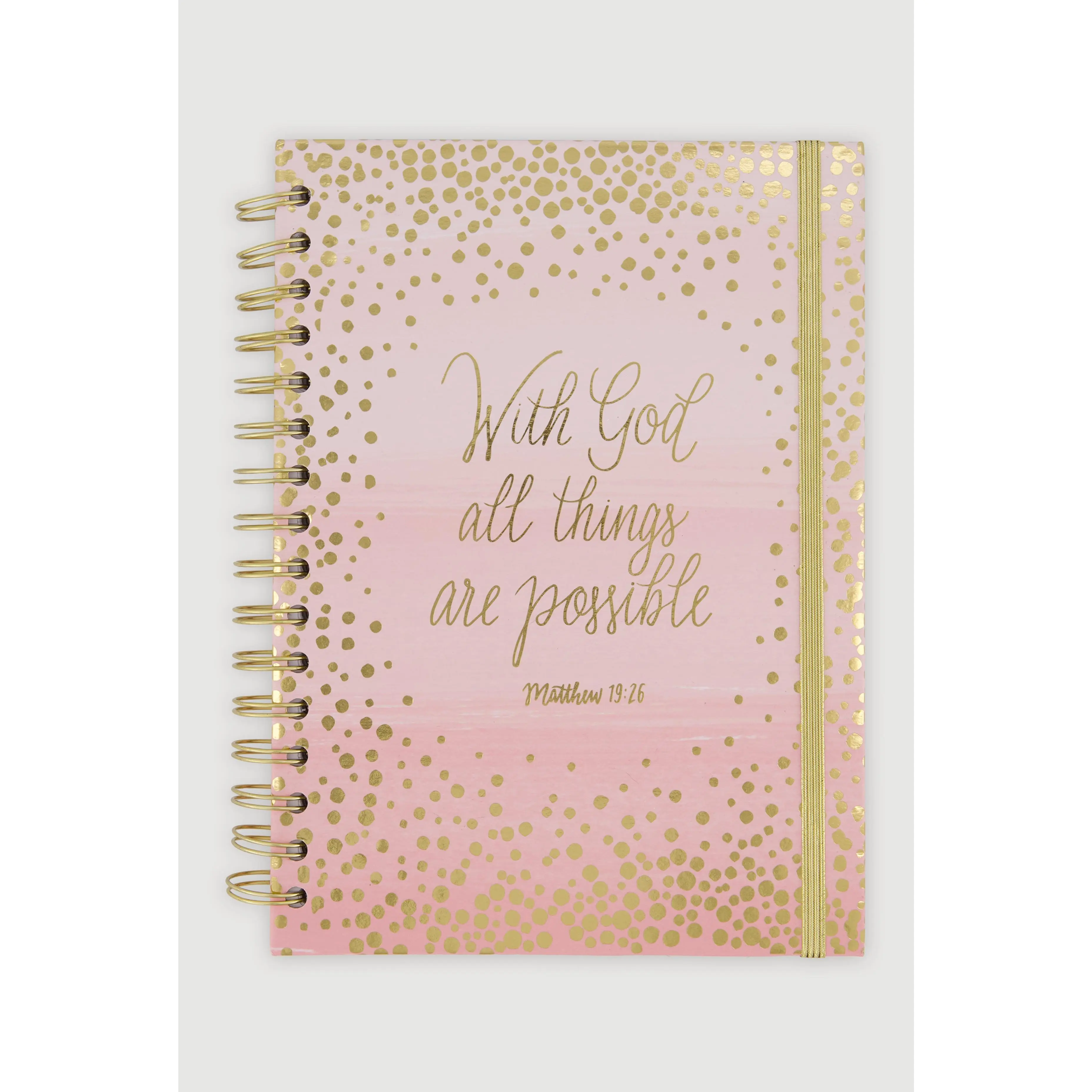 With God All Things Are Possible Spiral Notebook