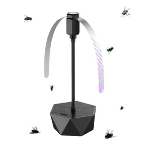 Fly Repellent Fans for Tables, Outdoor & Indoor Fly Deterrent Fans with Holographic Blades, Keep Flies Away for Picnic, Party, Restaurant, Kitchen, BBQ & Dining Tables