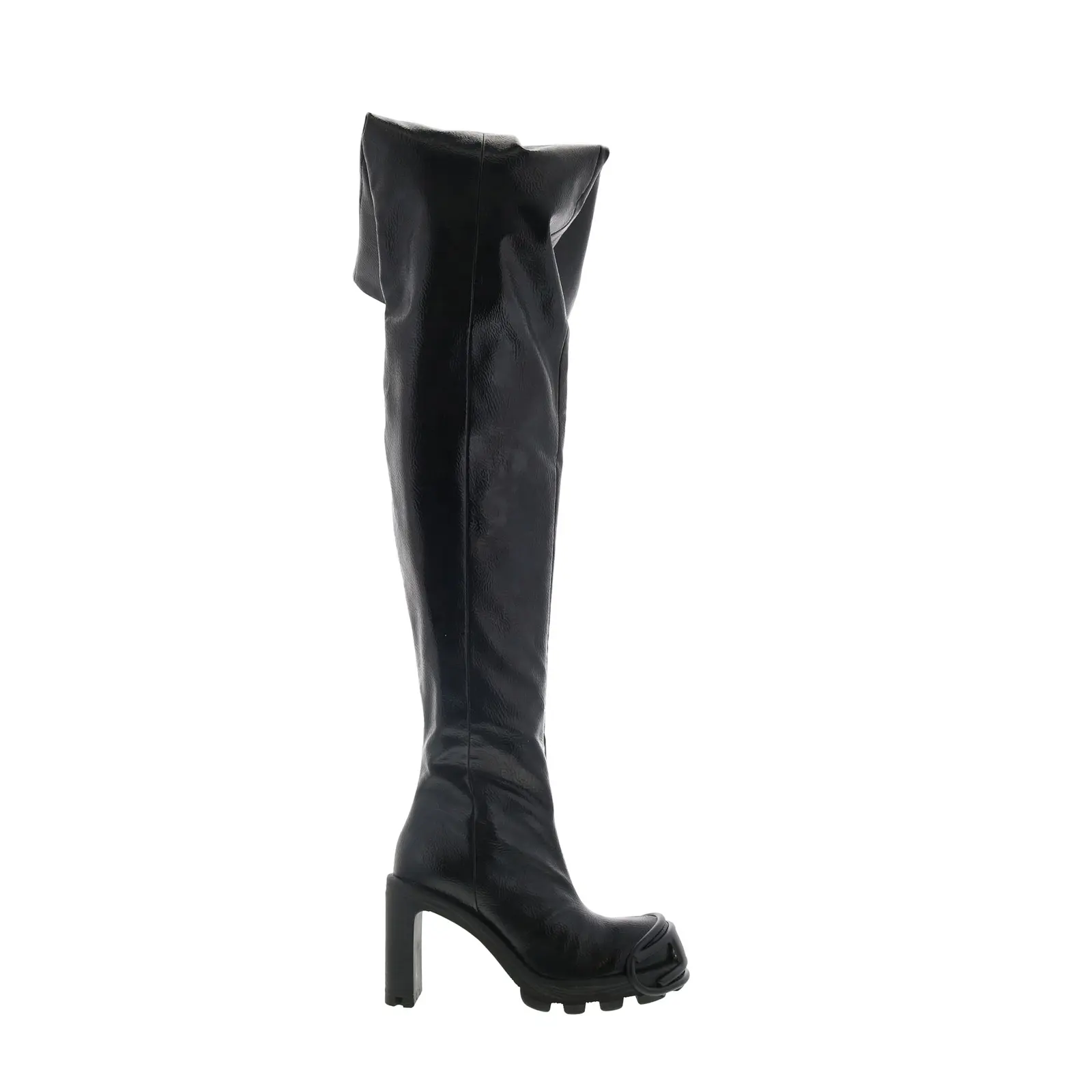 Diesel D-Hammer TBT D W Womens Black Leather Over The Knee Boots