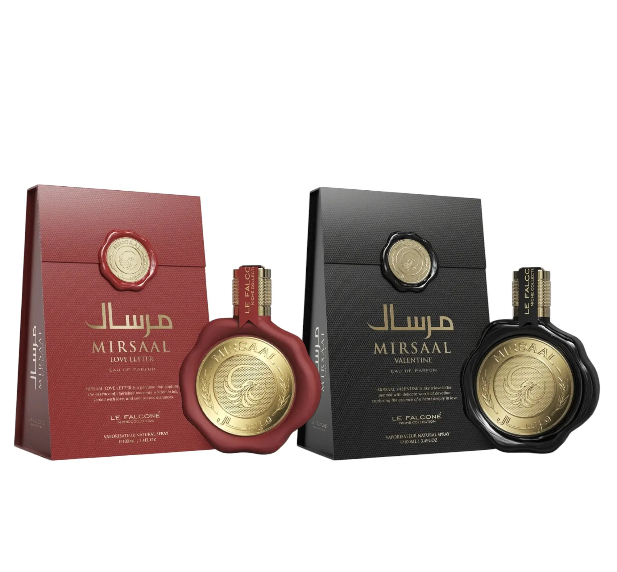 Le Falcone Mirsaal Love Letter Valentine Unisex Eau De Parfum, 100 ml-3.4 oz, Love-Focused Fragrance with Fruity-Woody & Floral Notes
