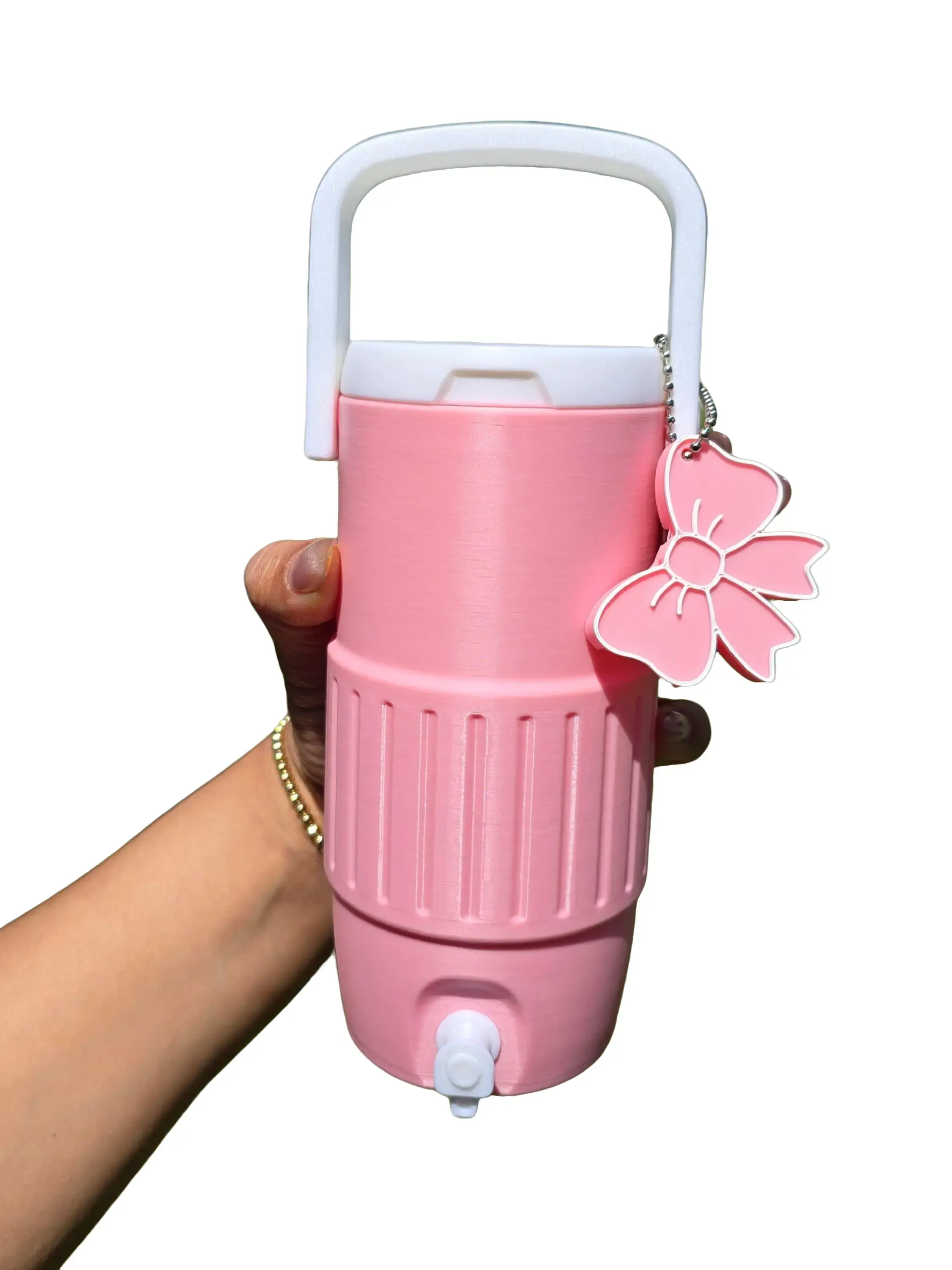 3DCreationsByGT Viral Pink Mini Coolers | 3D Printed Can Cooler (Pink)