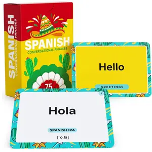 Mother's Day Spanish Conversational Phrases Flash Cards – 75 Everyday Sayings with IPA & Audio – Language Learning Tool for Beginners, Students & Travelers