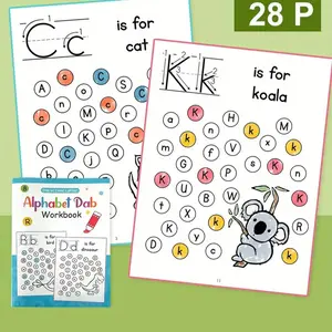 One Abc Tracing Set for Toddlers & Children Early Learning Writing Practice, Pre-School Letter Activities Essential Items, Preschool Learning Materials