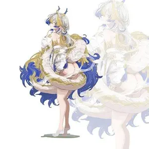 Anime Arknights Shu Lappland Saluzzo Double-sided HD Acrylic Stand Model Figure Desk Display Cosplay Standing Exhibit Xmas Gift