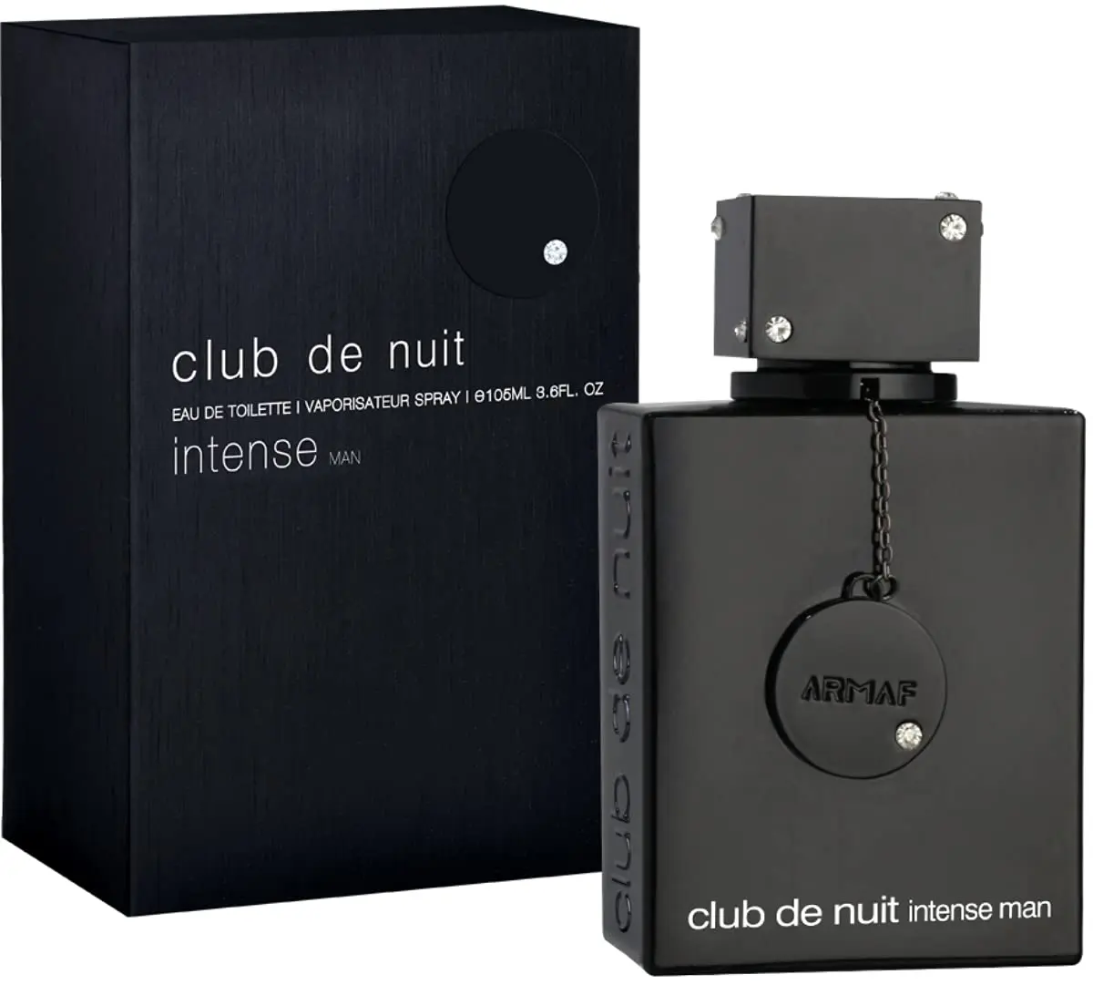 ARMAF club de nuit intense Man EDT Men , Black , 3.6 Fl Oz | With Notes of Lemon, Pineapple, Vanilla | Men's First choice|  Fragrance Perfume Scent