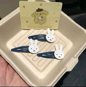 Kawaii Miffys Rabbit Set of 3 Hairpins | Sweet Bangs Clip Side Clip Birthday Christmas Gift