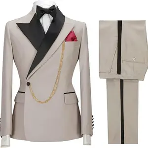 slim suit Men's Business Casual Slim Suit 2-piece Tuxedo Suit Party Wedding Dress