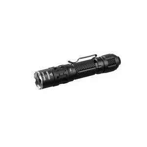 Weltool T2 TAC Black Tactical Flashlight – 1,900 Lumens, 431m Beam, IP67 Waterpoof & Drop Resistance - Professional Portable Handheld Flashlight with Pocket Clip - Battery Charger Included