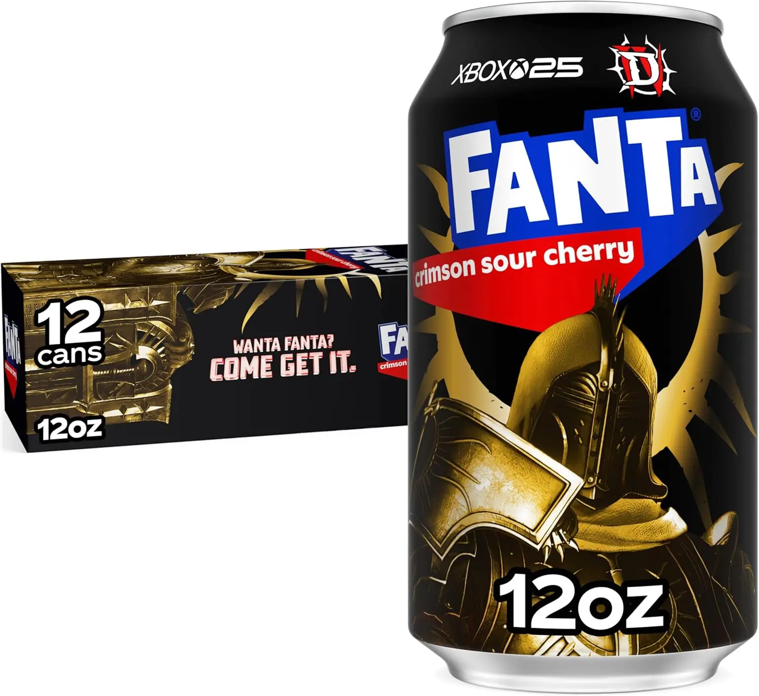 Fanta Crimson Sour Cherry, 12oz 12pk