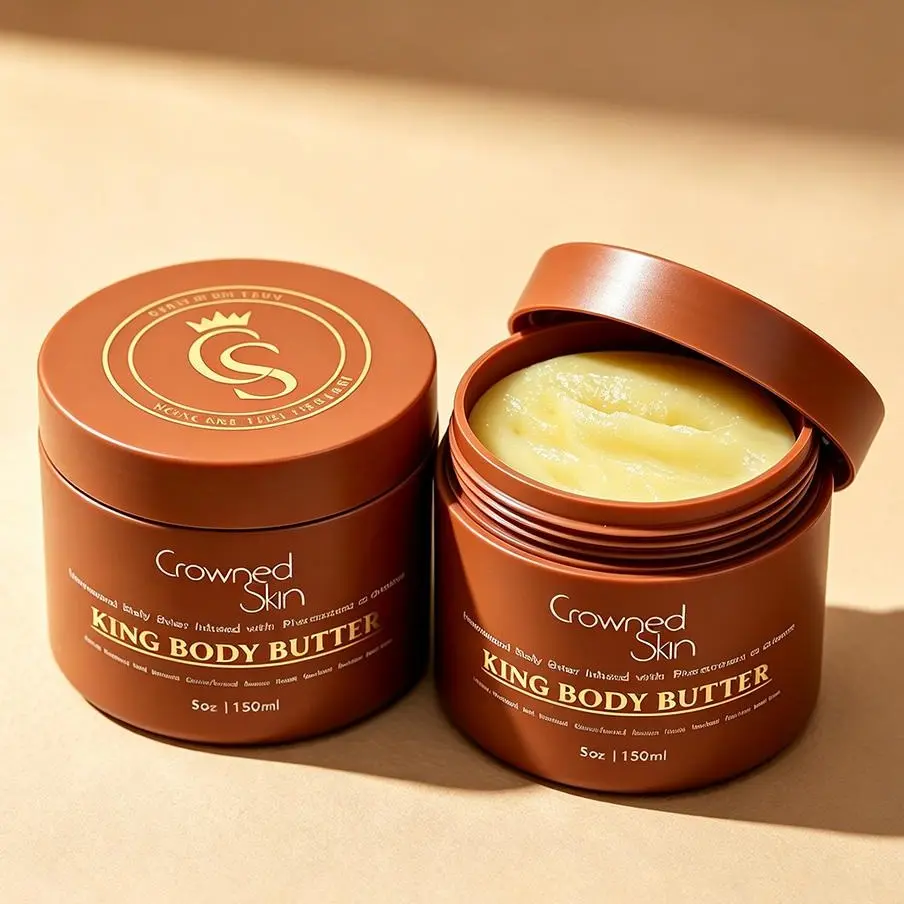 Crowned Skin King Cologne Body Butter 150ml - Men’s 2-in-1 Moisturizer & Fragrance Cream, 24HR Deep Hydration, Long-Lasting Masculine Scent, Non-Greasy Luxury Care for Dry Rough Skin