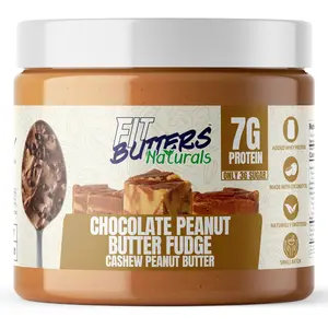 Fit Butters Naturals Chocolate Peanut Butter Fudge Cashew Peanut Butter