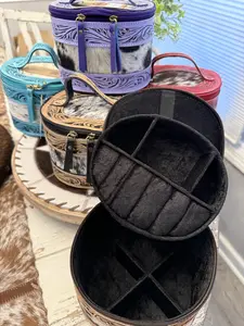 tooled leather jewelery case