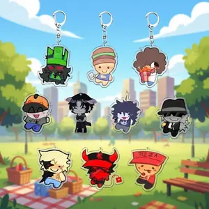 Forsaken Guest 1337 Acrylic Keychain, Keychain Bags Charms Keyring Car Pendant Accessories Toys Kids Friends, Gift for Fans