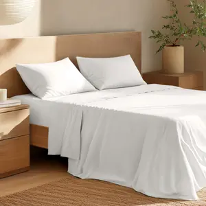 Bare Home Organic Cotton Percale Sheet Set