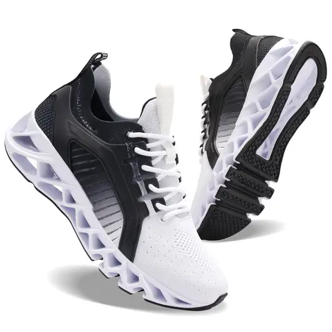 Women's Running Sneakers - Athletic Walking Tennis Shoes with Durable Rubber Sole, Blade Design, Non-Slip, Lightweight Fashion Sports Shoes, Women's Sneakers, Running Shoes Women