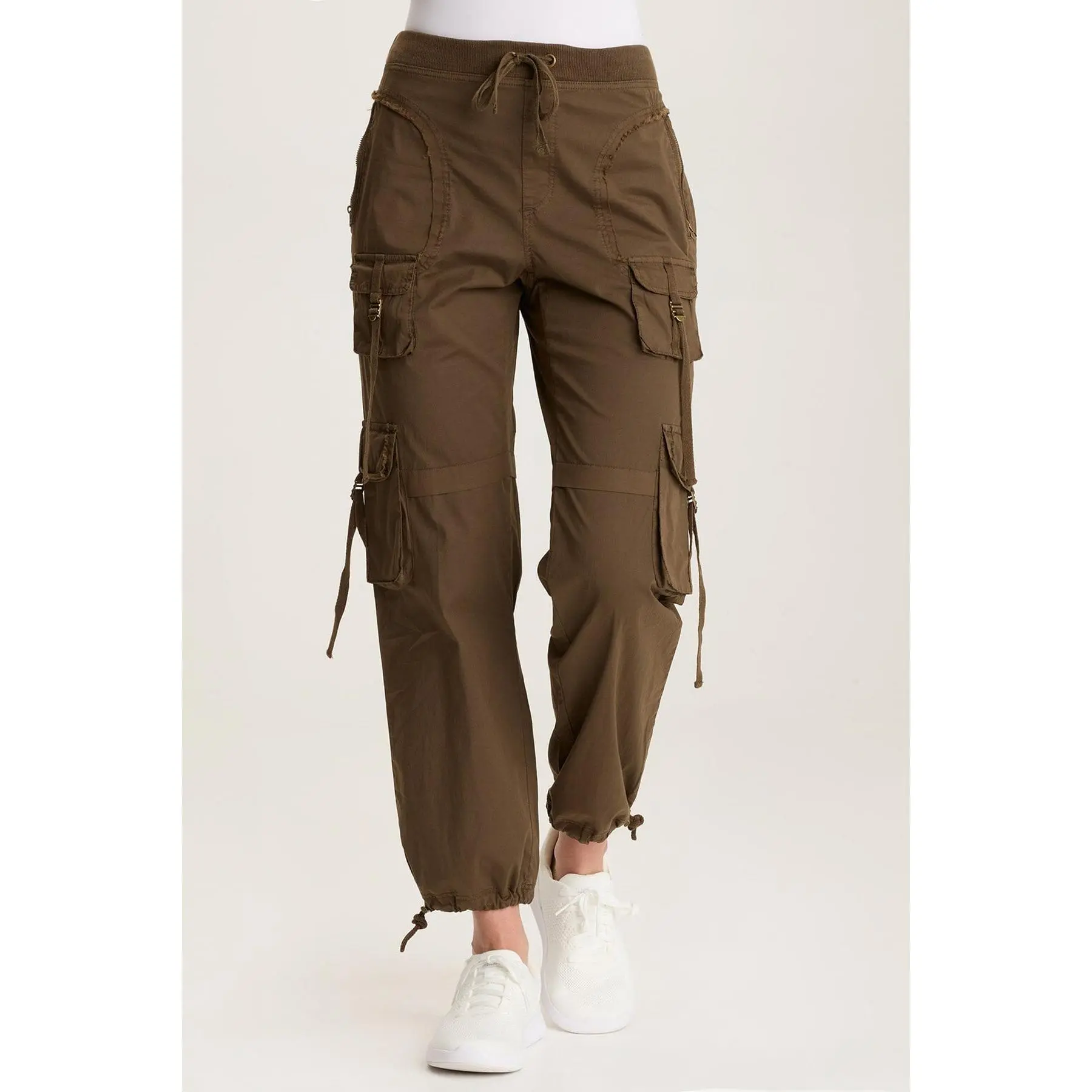 Jillit Poplin Cargo Jogger Crop Pant