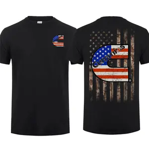 Cummins American Flag Graphic Tee – Patriotic Diesel Truck Shirt, T-shirt for Truck Enthusiasts, Perfect Gift for Cummins Fans