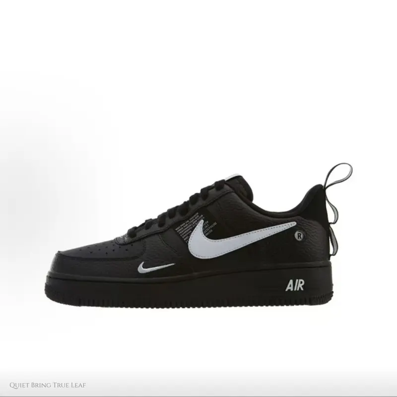 Black With Silver Accent Low Top Casual Sneakers | Premium Grainy Leather Upper & Cushioned Inner Sole | Fit Daily Commute Street Walks School Trips | Unisex for Both Men and Women