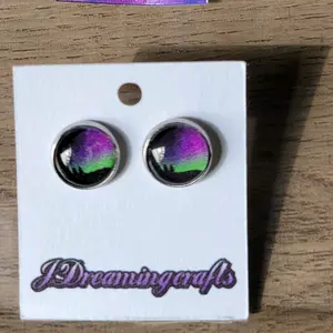 10mm Northern Lights Straight Post Earrings