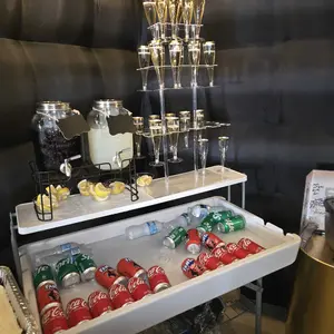 Acrylic Champagne Tower Display Stand, 1pc Clear Champagne Glass Holder, Modern Wine Glass Display Rack for Wedding Party, Kitchen Accessories, Rack Only