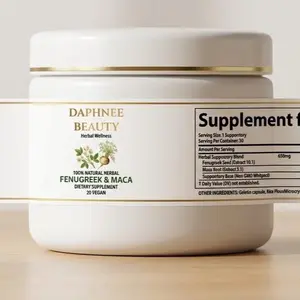 2-Jar Fenugreek and Maca Herbal Supplement, Natural Blend for Daily Healthcare and Wellness Support