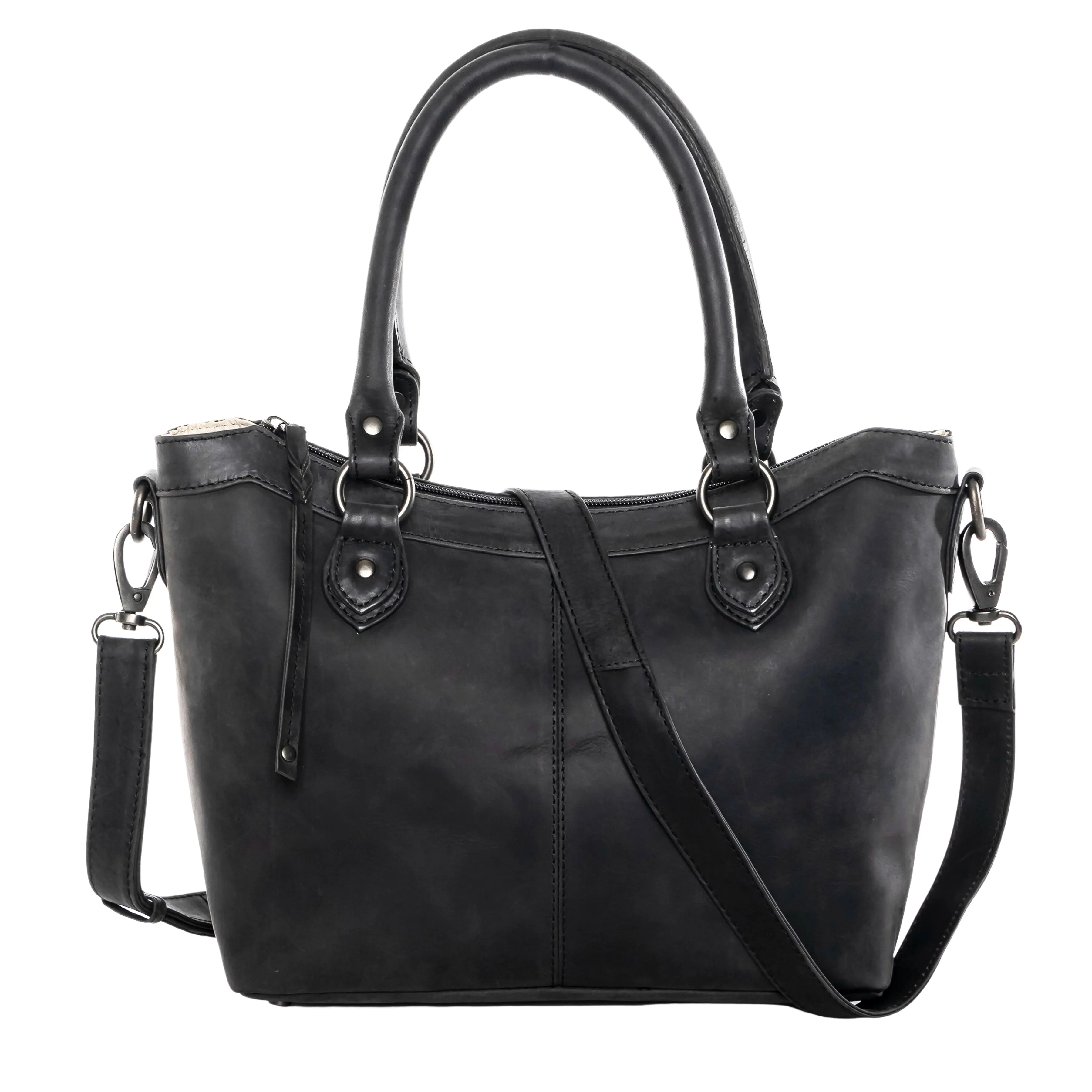 Lady Conceal Sadie Satchel – Leather Bag with Locking Pocket