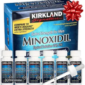 Minoxidil 5% Extra Strength for Men – Hair regrowth treatment with dropper, 6-month supply. Unscented solution for hair loss care. Haircare Daily