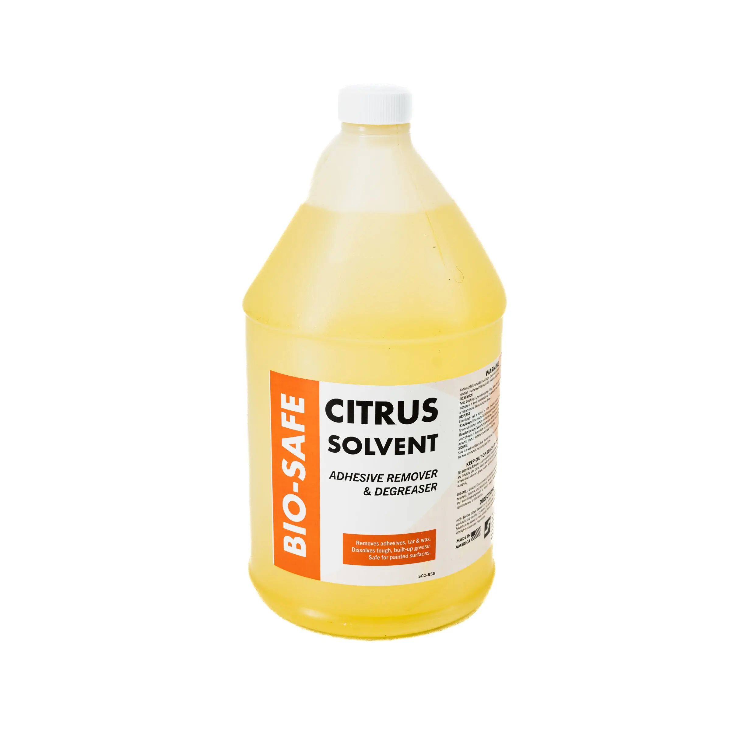 Bio-Safe Citrus Solvent Industrial Grade Adhesive Remover & Degreaser - Safe for Painted Surfaces Natural Orange Oil Formula Cleaner 1pint Cleaning Household Shop Cleaning