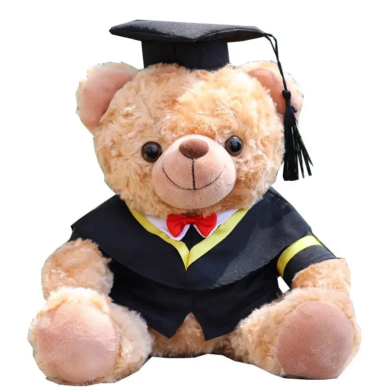 Cuddly Plush Teddy Bear Gift Box: Academic Dress, Ambient Light, Sunflower Decor – Top-Rated Birthday, Holiday & Party Plush Gift